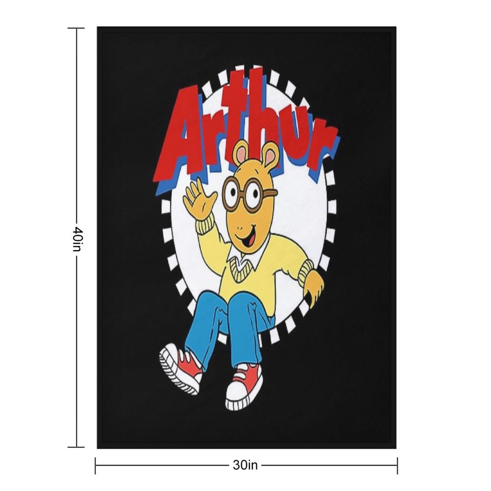 Arthur Cartoon Lightweight Throw Blanket