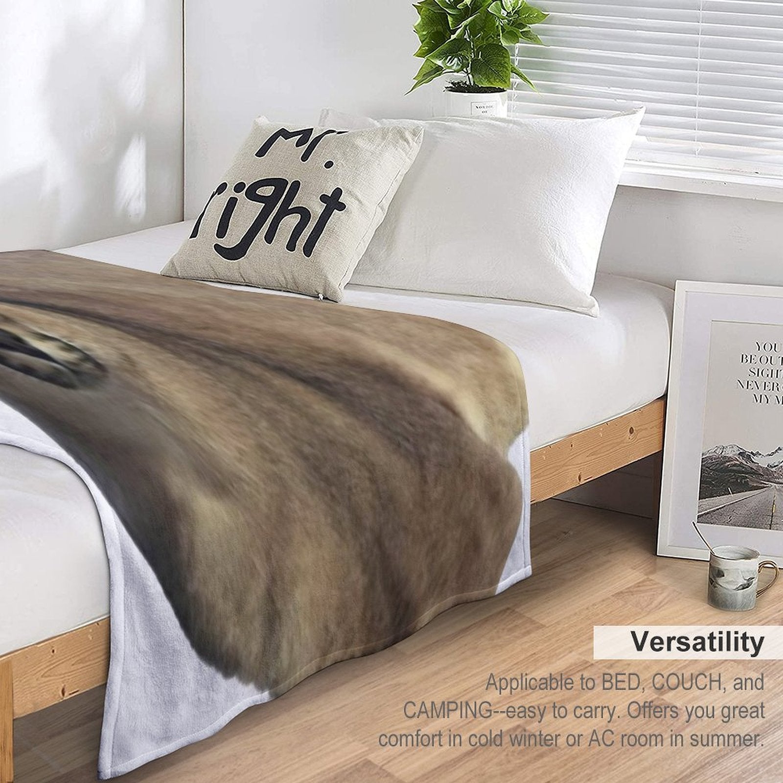 Big Floppa Shrink-resistant Throw Blanket