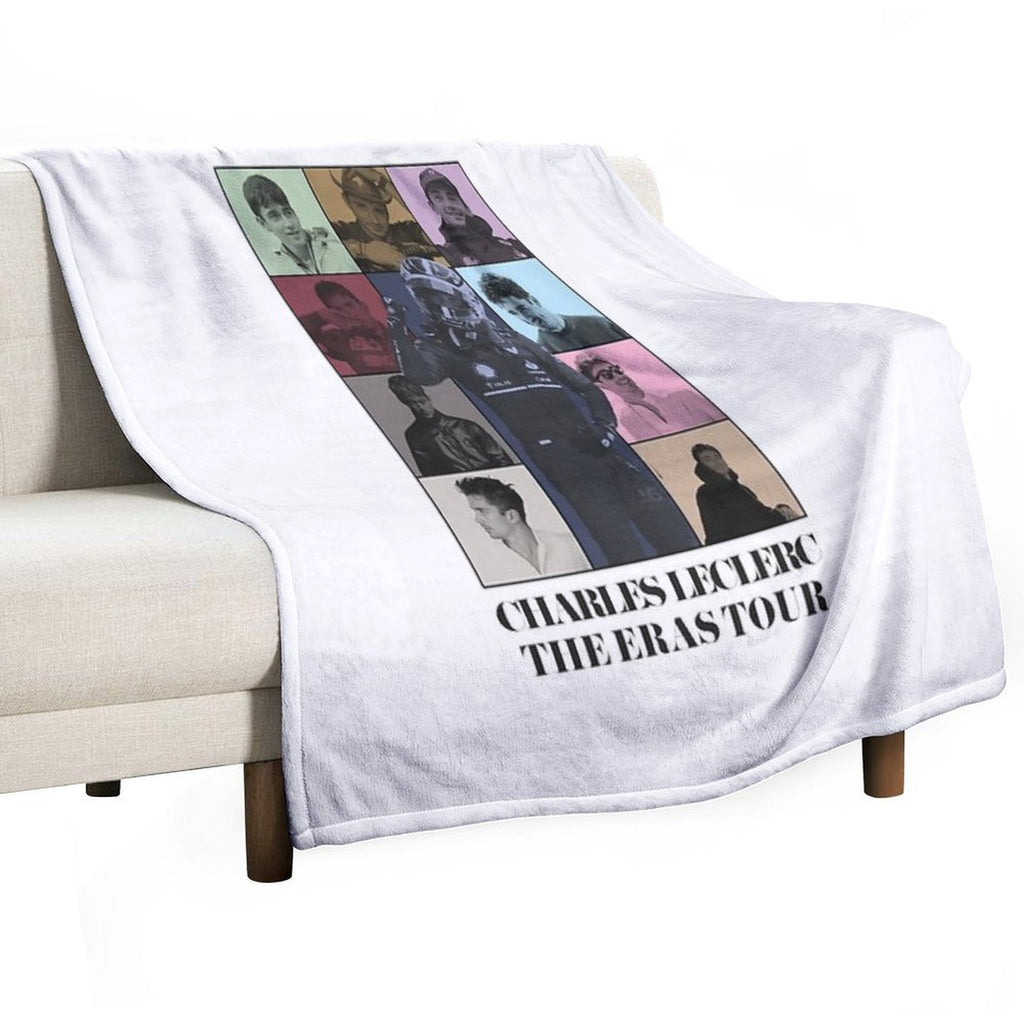 Charles Leclerc Ft. The Eras Tour Velvety-soft Throw Blanket