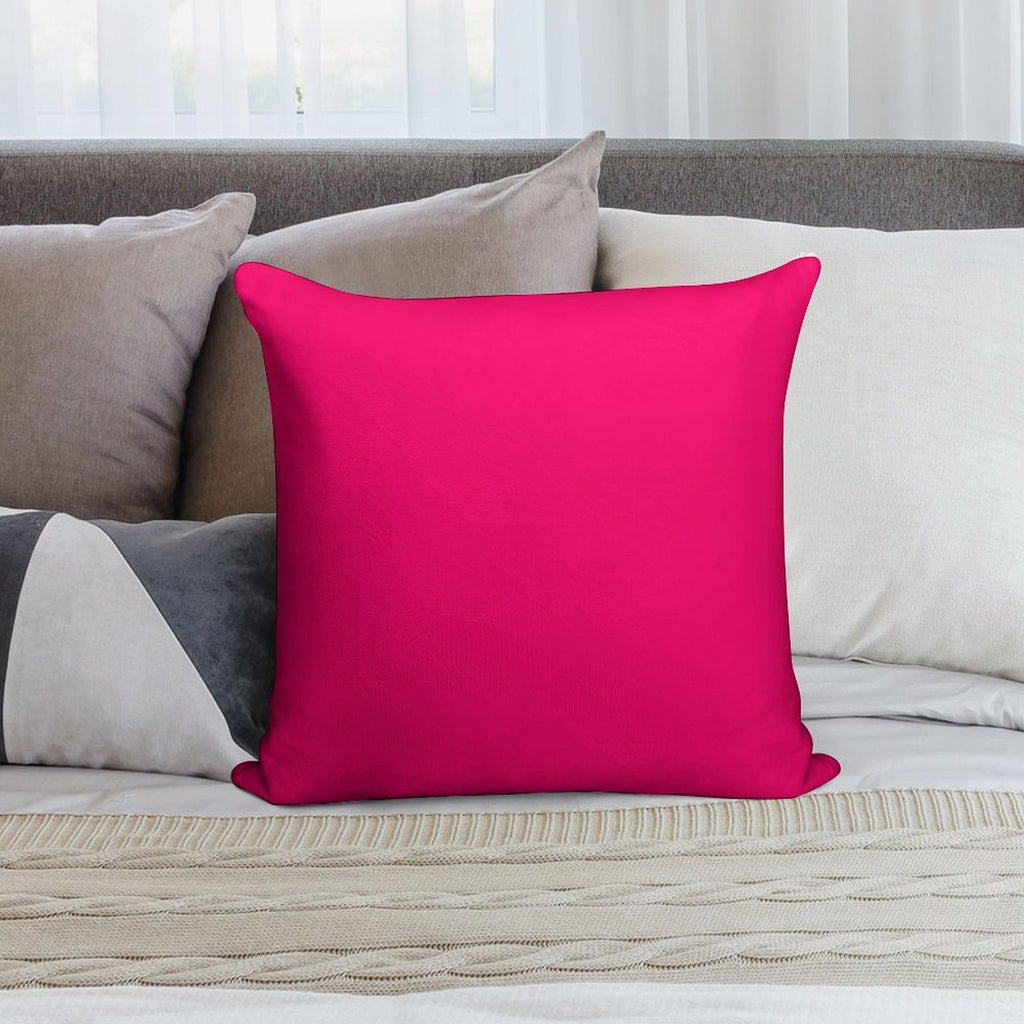 Super Bright Fluorescent Pink Neon Soft Warmth Comfort Throw Pillow