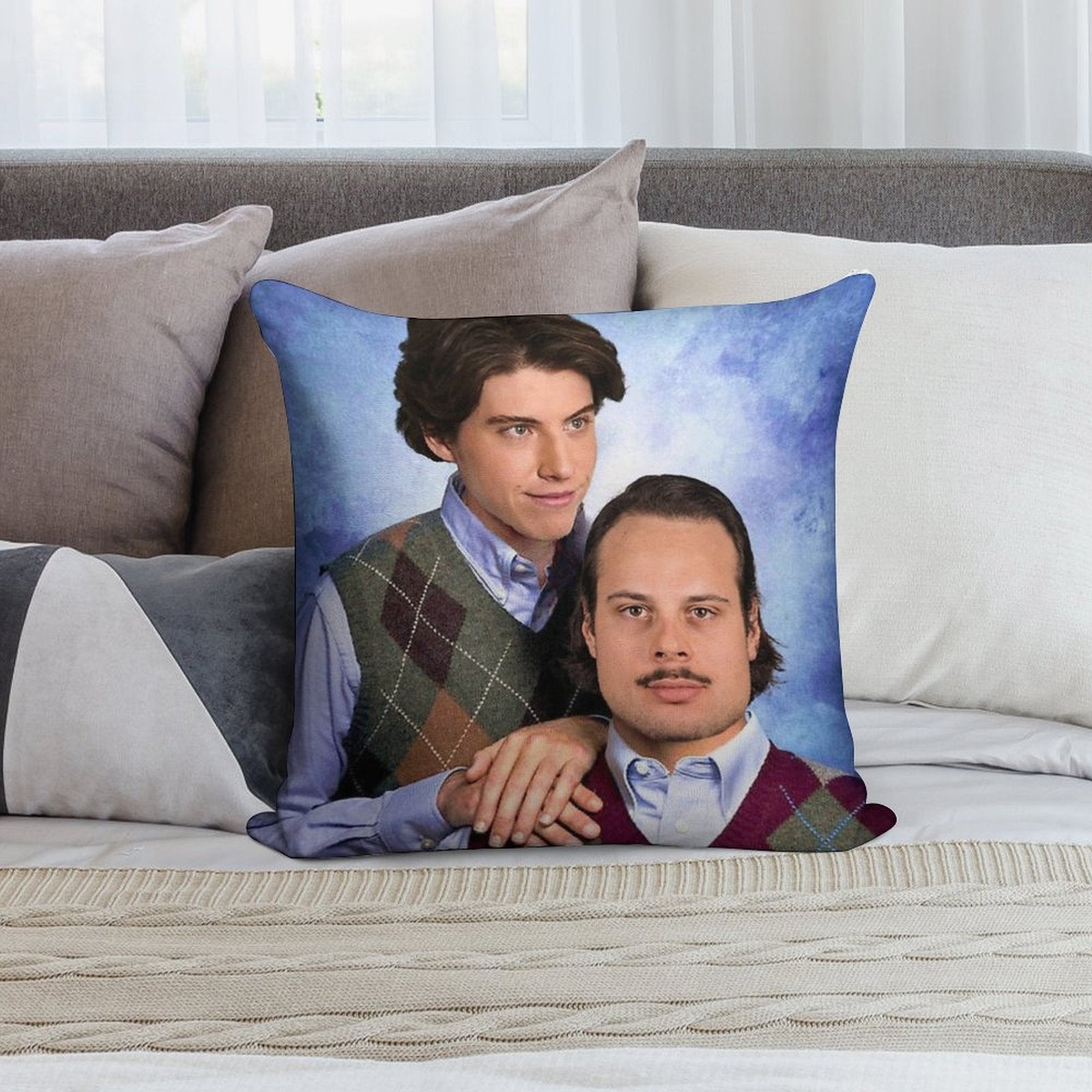 Matthews + Marner Stepbrothers Soft Washable Throw Pillow