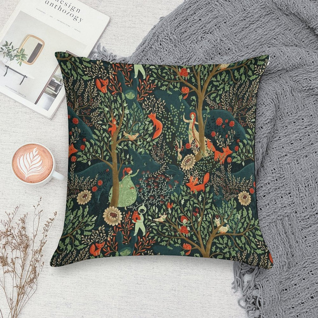 Whimsical Wonderland Soft Warmth Comfort Throw Pillow