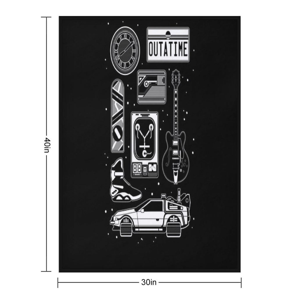 BTTF Icon Set Anti-pilling Throw Blanket