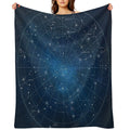 Constellation Star Map Shrink-resistant Throw Blanket