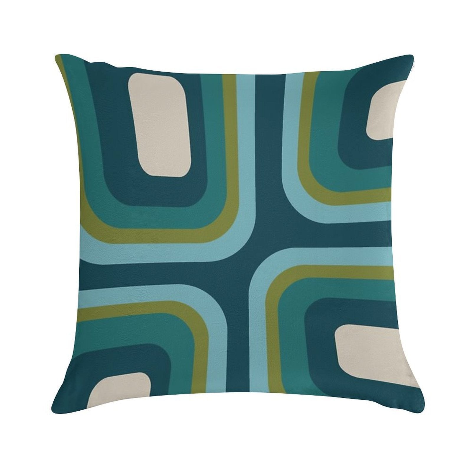 Mid Century Pattern #3 Soft Hidden Zipper Throw Pillow