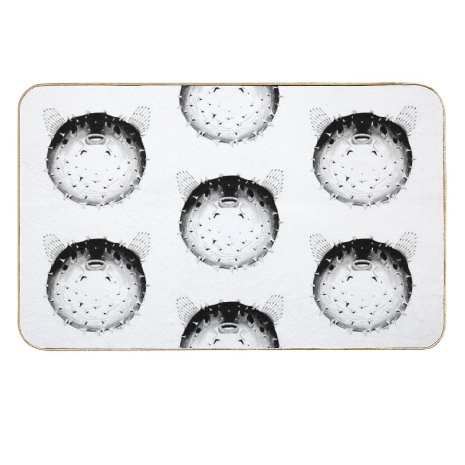 Puffer Fish  Anti-Trip Bath Mat