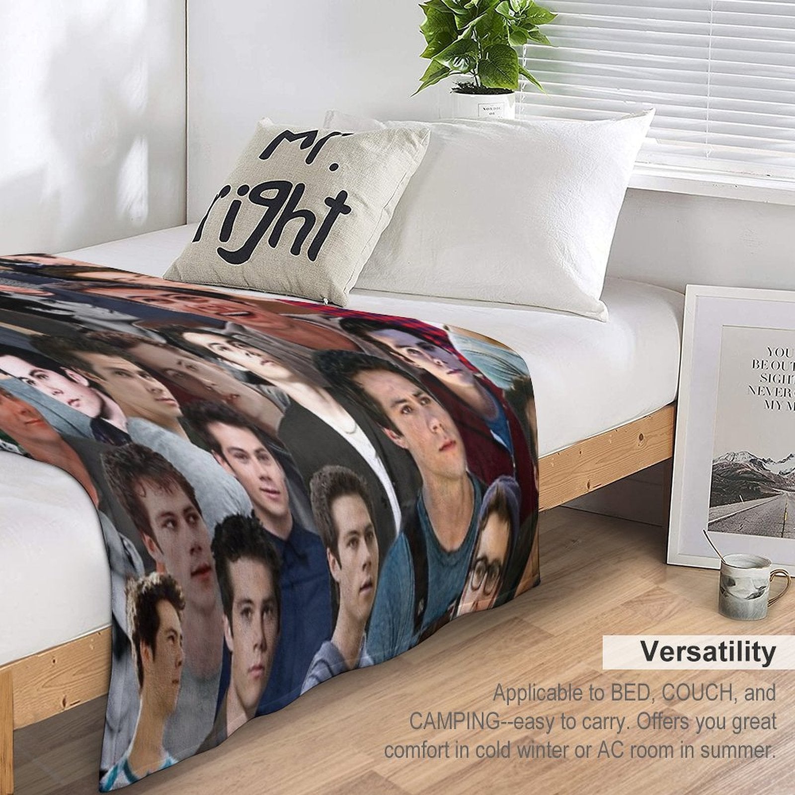 Dylan O'brien Collage Wrinkle-free Throw Blanket