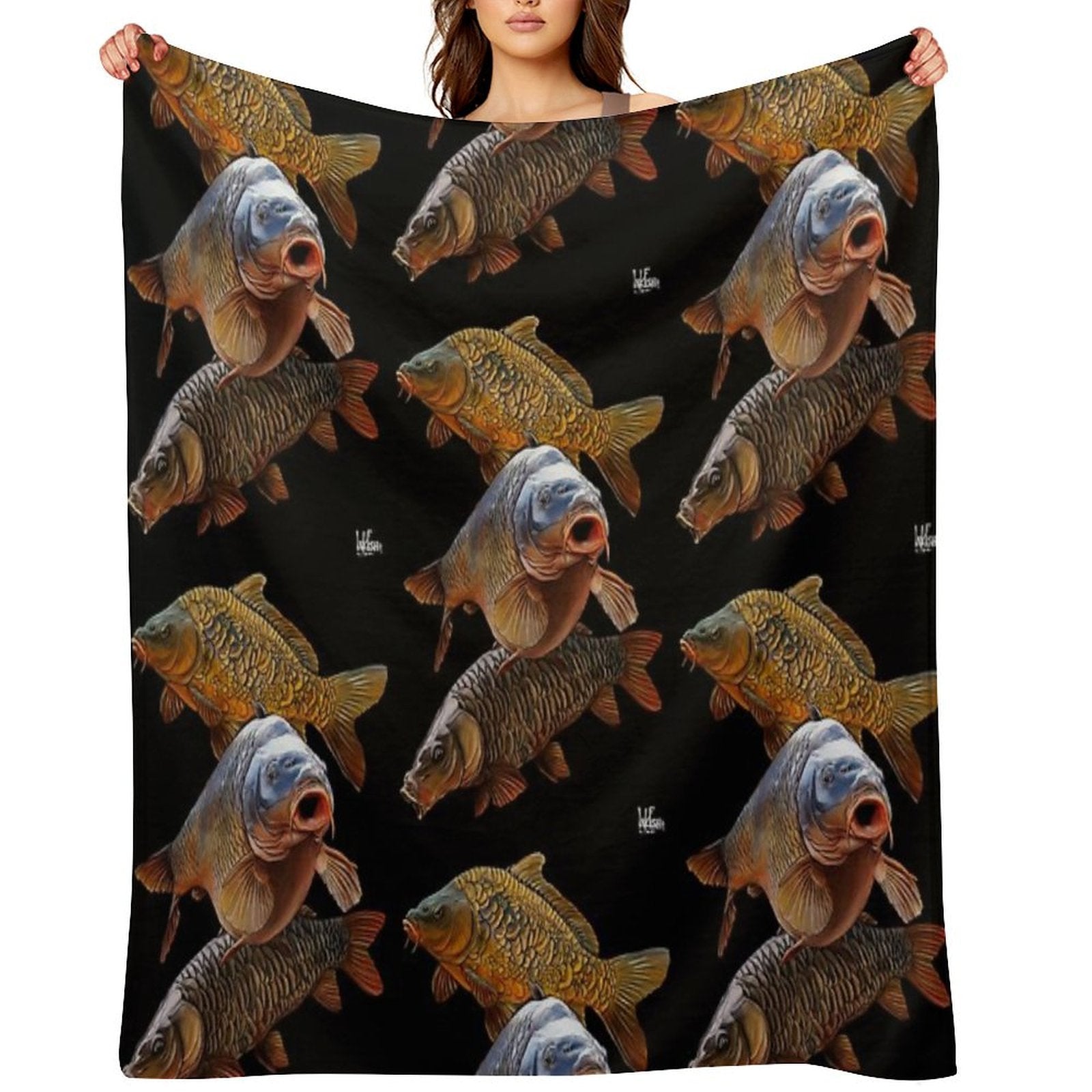 Carp Gang 1 Velvety-soft Throw Blanket