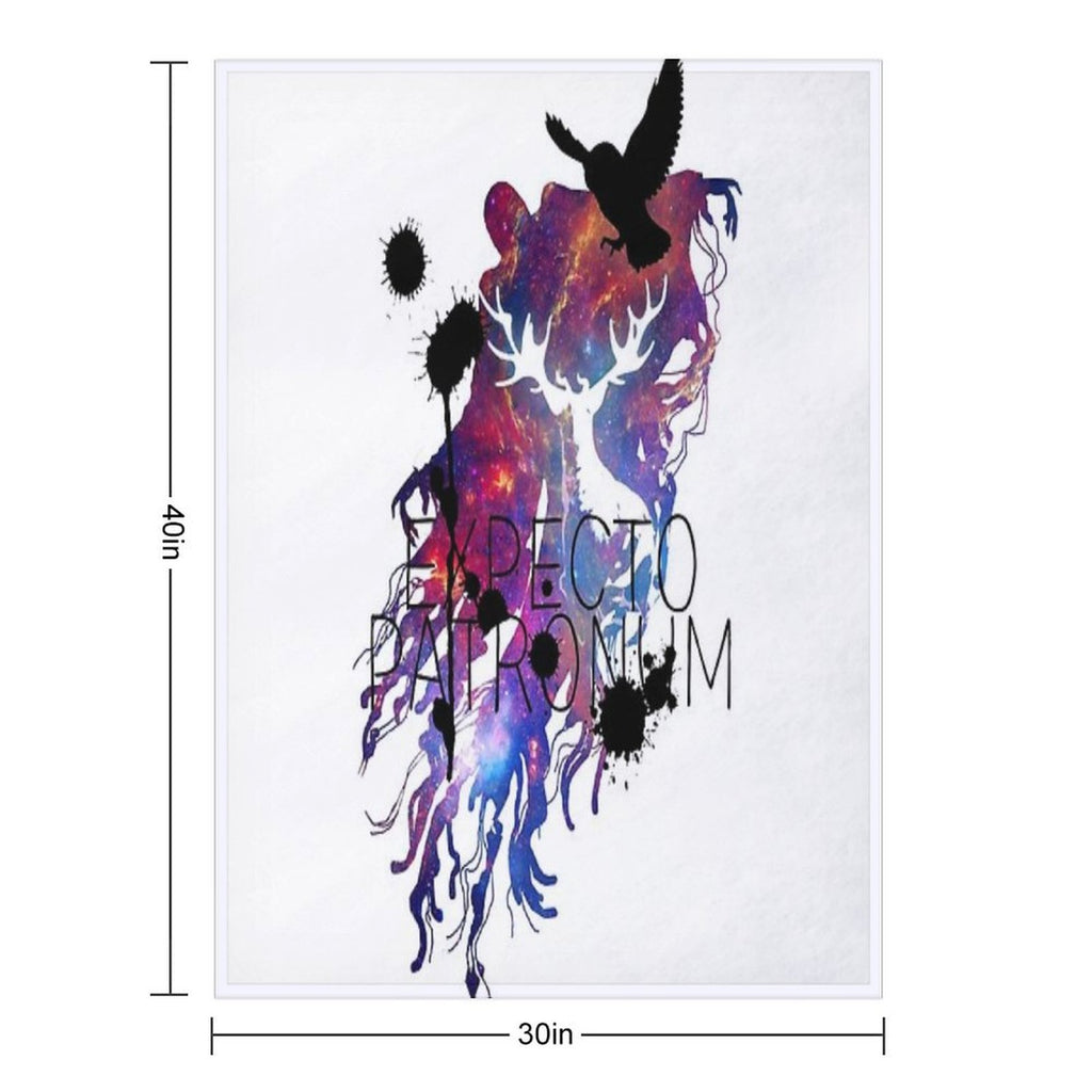 EXPECTO PATRONUM HEDWIG GALAXY 2 Premium Throw Blanket