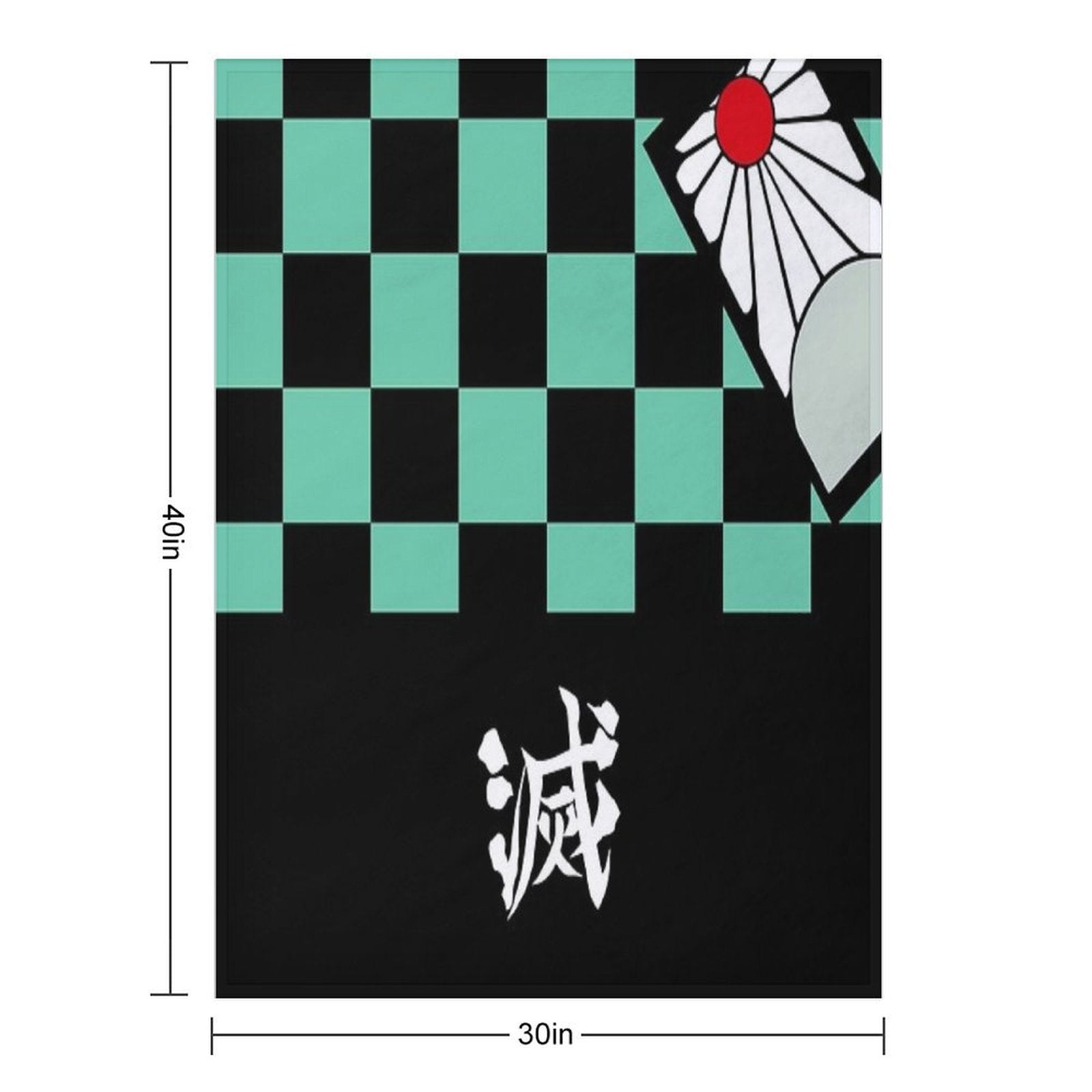Demon Slayer Tanjiro Kamado Easy Care Throw Blanket