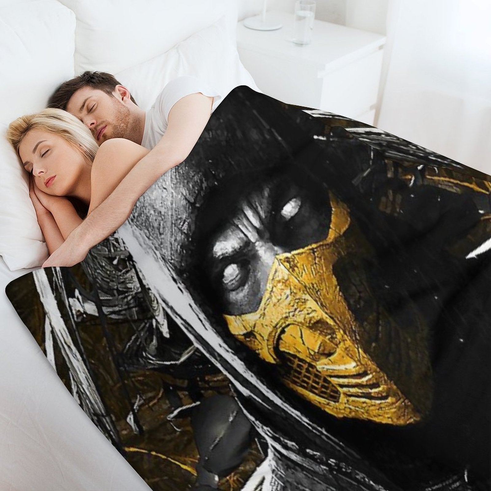 Mortal Kombat X Scorpion Plush Throw Blanket