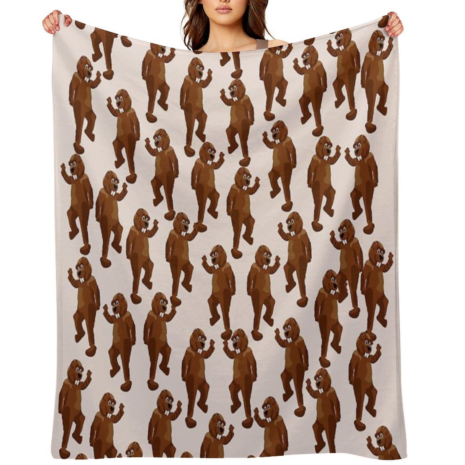 Hundreds of Beavers! Lightweight Throw Blanket