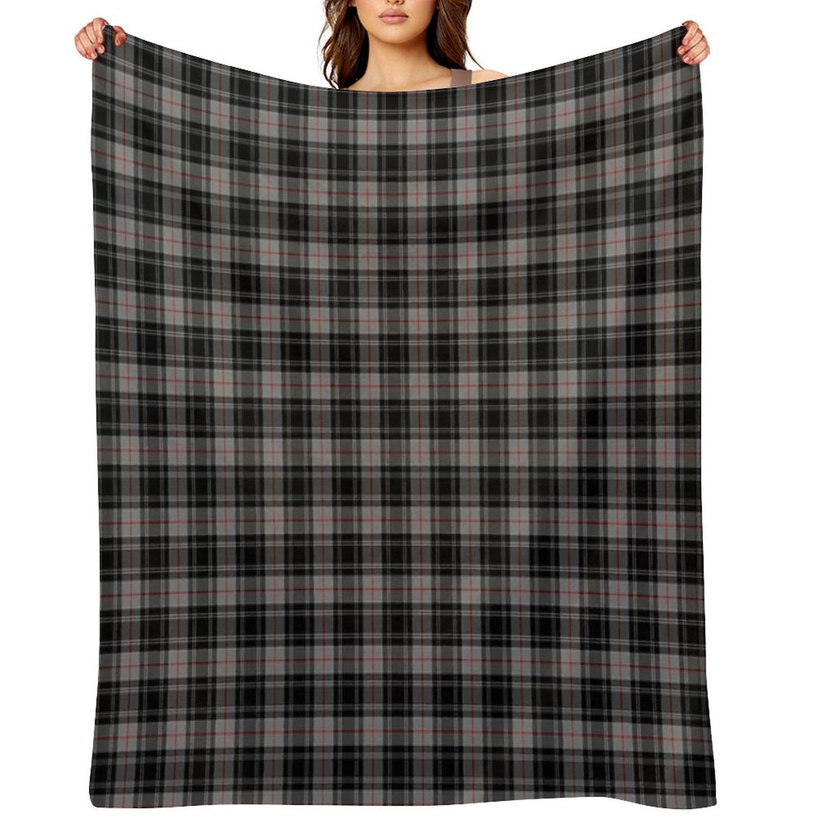 Clan Moffat Tartan Plush Throw Blanket