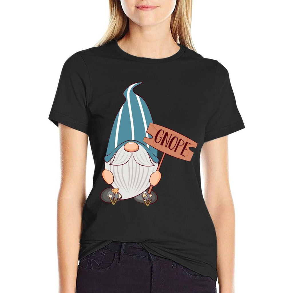 Cool Gnope, Tomte Garden Gnome Funny Scandinavian Nope  Affordable Price T-Shirt