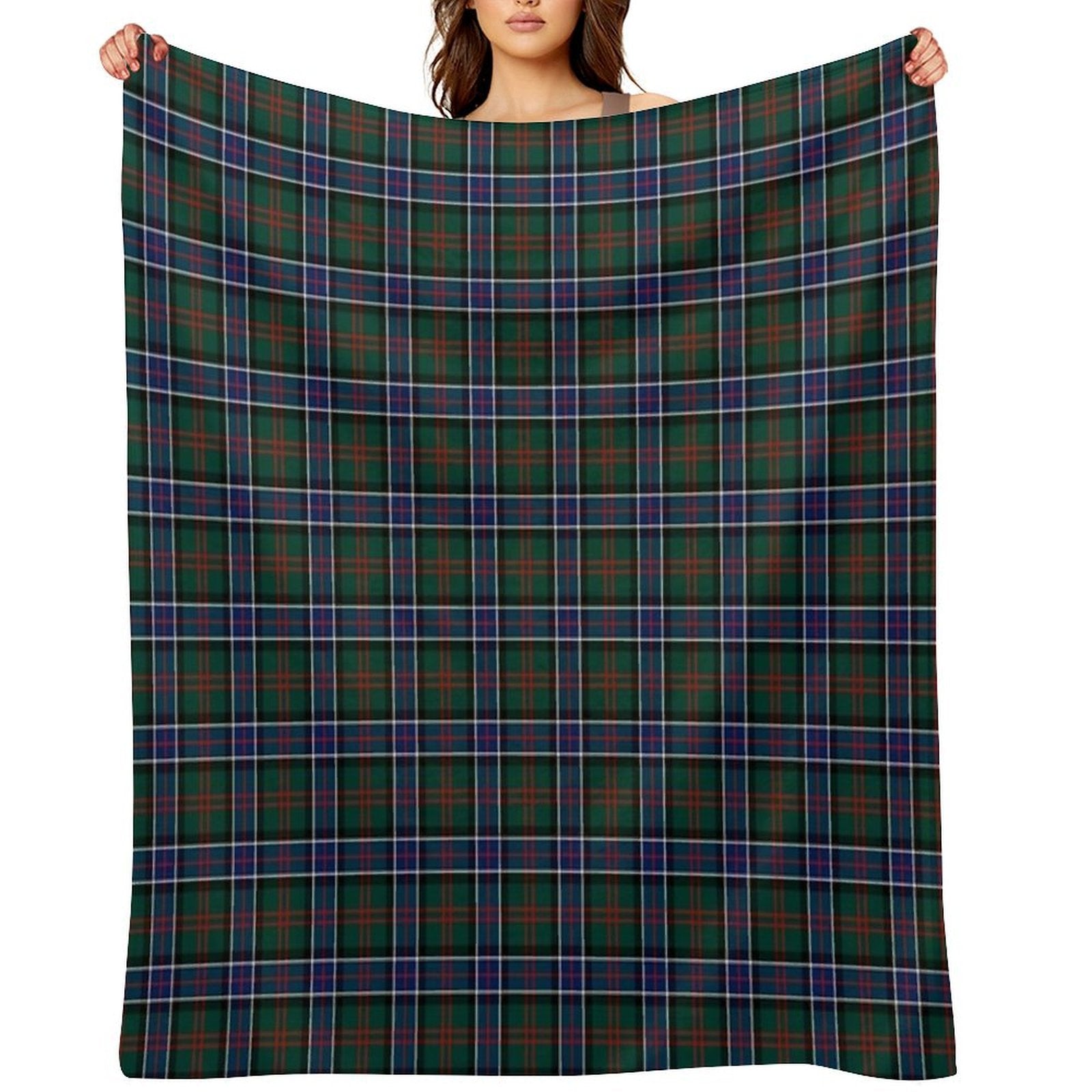 Clan Sinclair Hunting Tartan Travel-friendly Throw Blanket