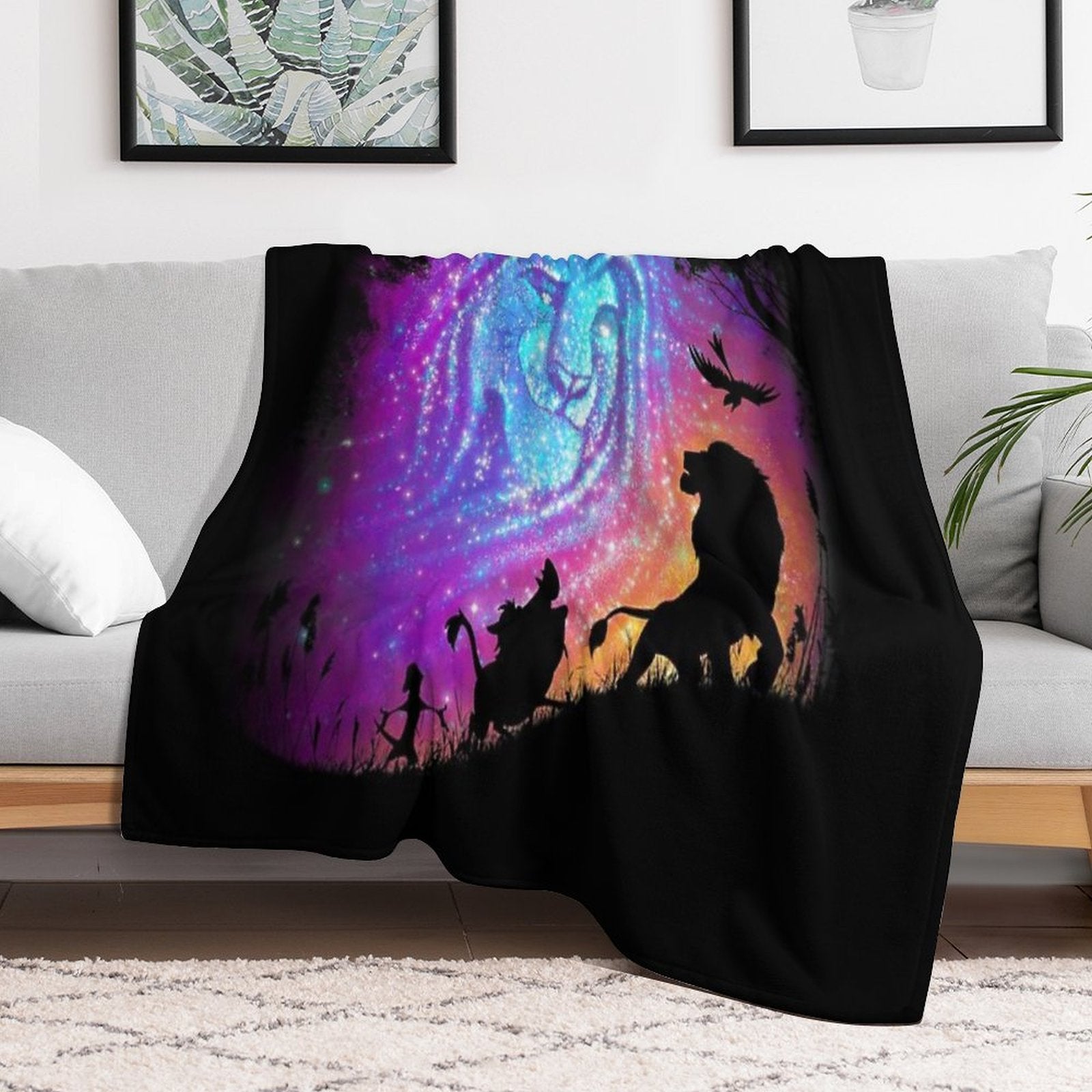 He Lives In You Plush Throw Blanket