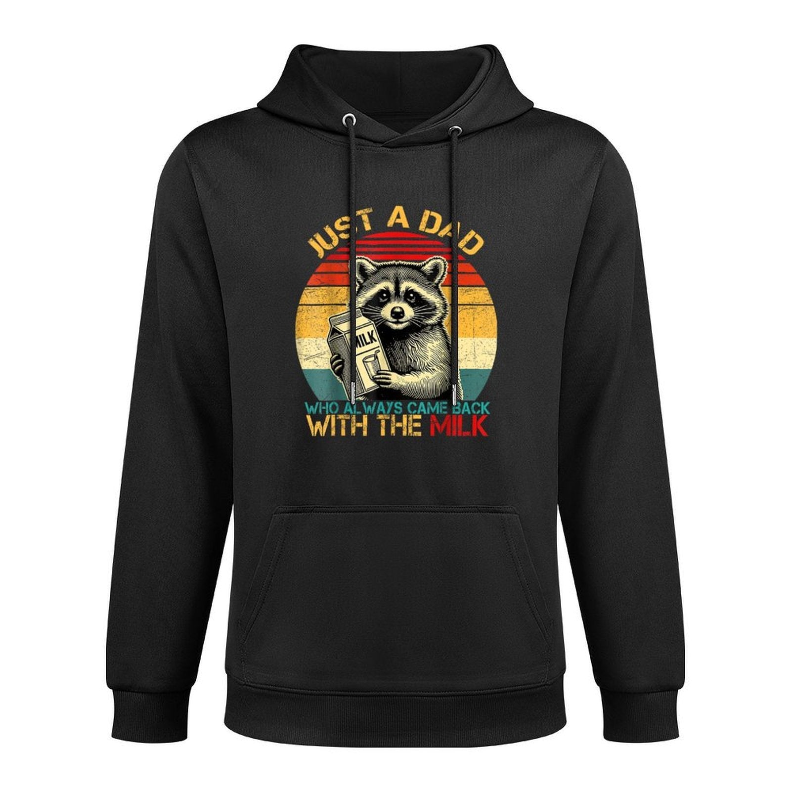 Funny Fathers Day Just A Dad Who Come Back With The Milk Unisex Design Hoodie