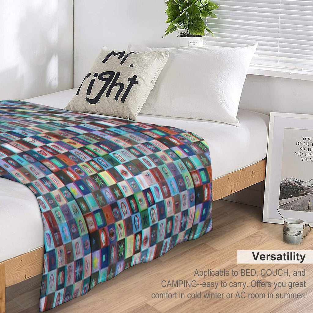 Chessboard Tapiz 3d 2 Shrink-resistant Throw Blanket