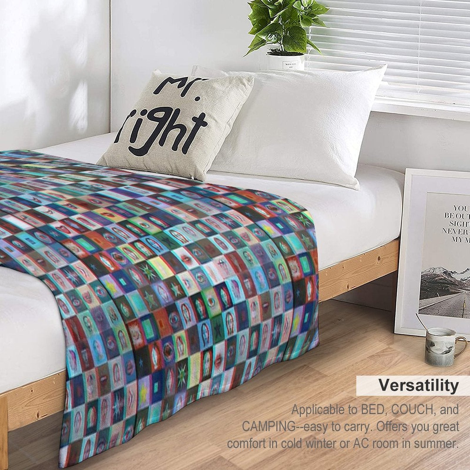 Chessboard Tapiz 3d 2 Shrink-resistant Throw Blanket