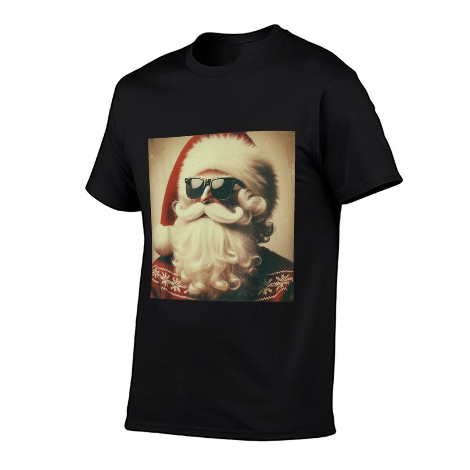 Vintage Santa Clausns Kids Boys Christmas Merry Rizzmas  Oversized Silhouette T-Shirt