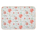 Watercolor Flowers Peonies Durable Bath Mat