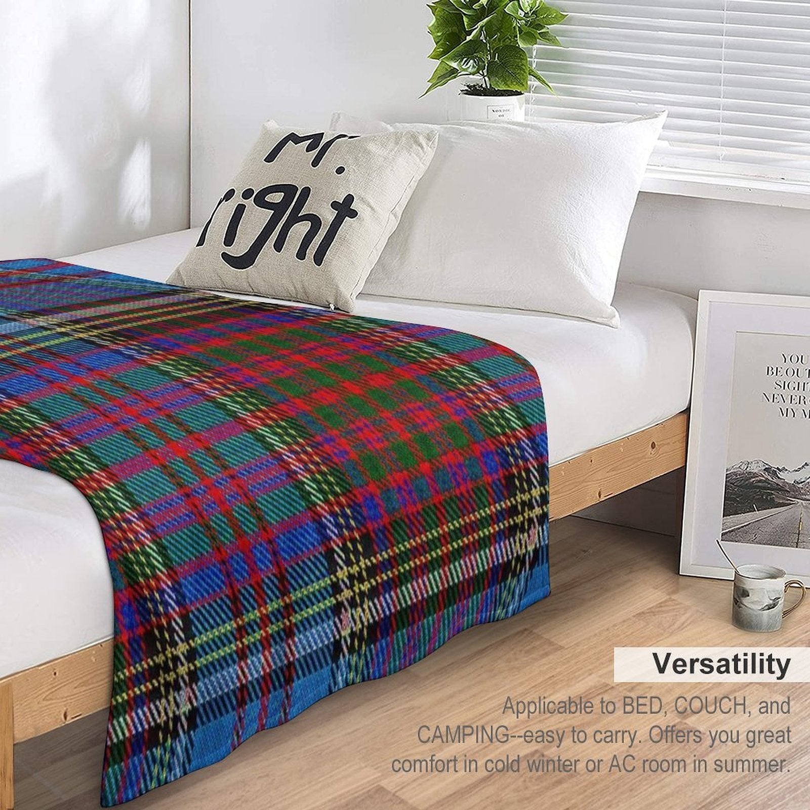 Anderson Clan Standard Tartan Anti-pilling Throw Blanket