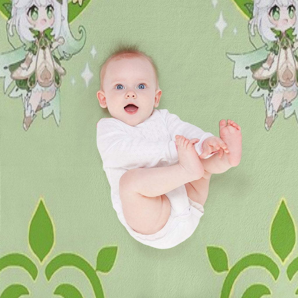 Dendro Archon. Genshin Impact. Nahida Travel-friendly Throw Blanket