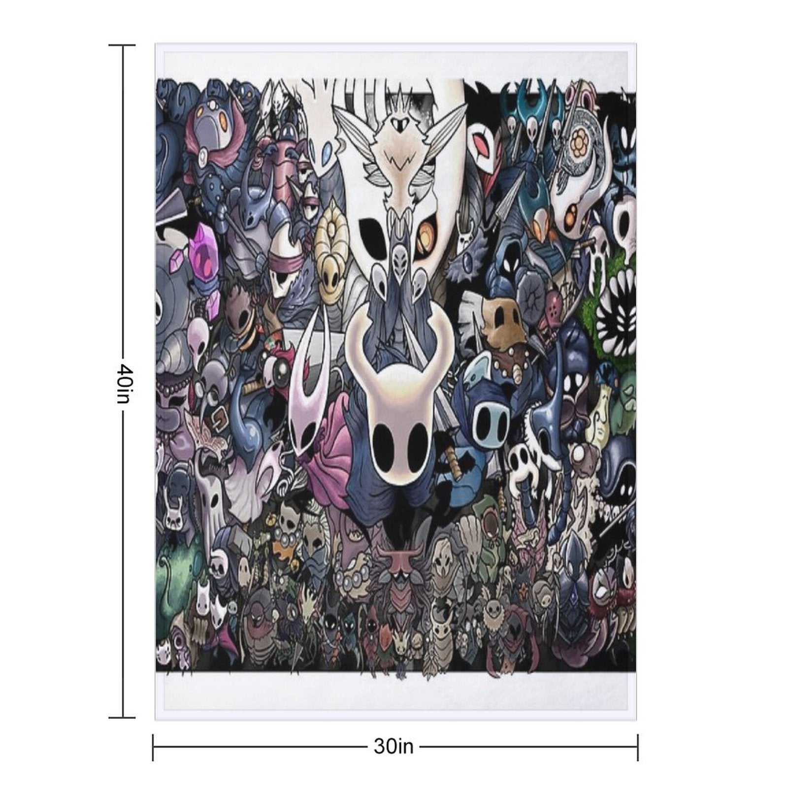 Hollowknight Eco-conscious Throw Blanket