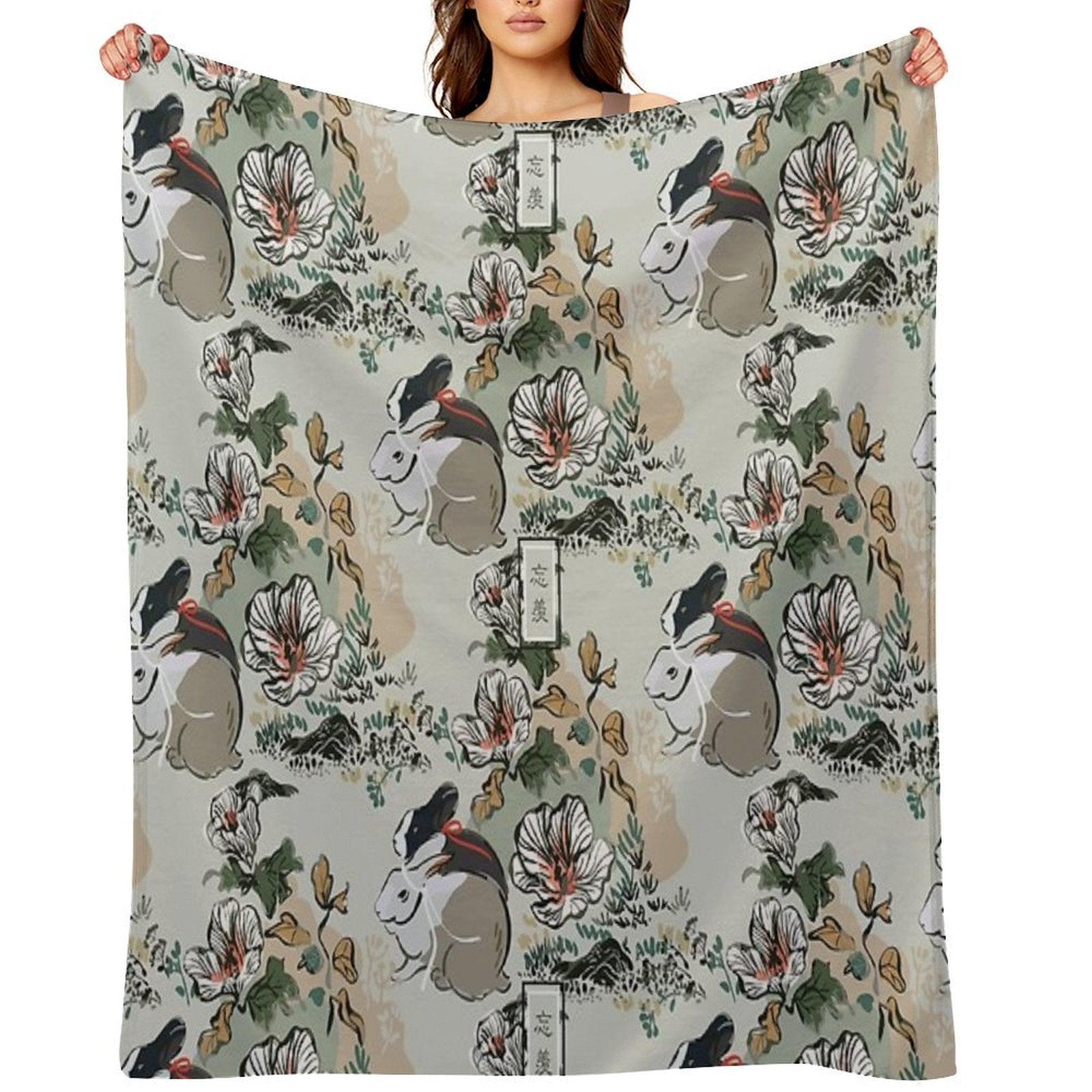 WangXian [SEAMLESS TRADITIONAL] Quick-dry Throw Blanket
