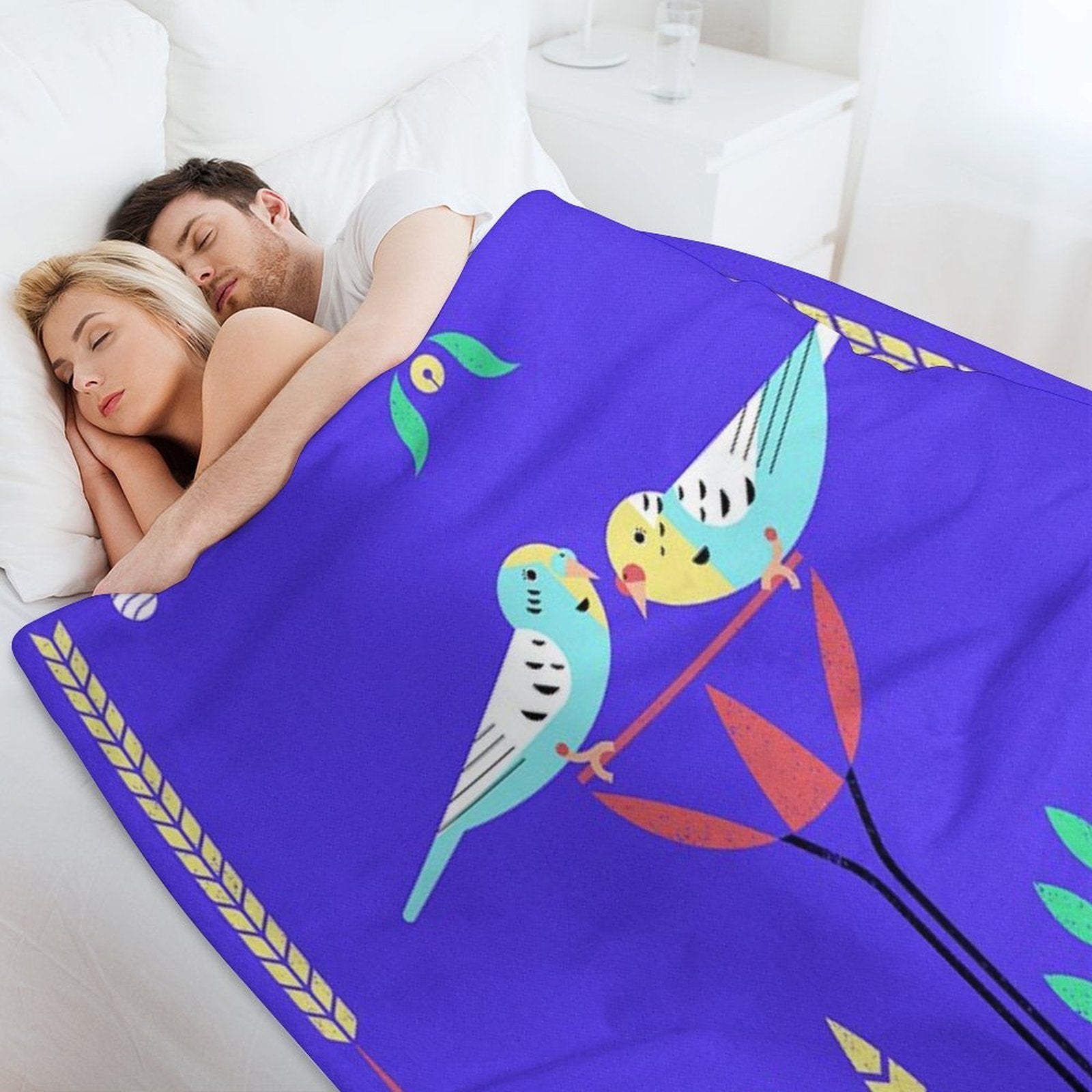 Dumpling And Roughy's Harper Party Wrinkle-free Throw Blanket