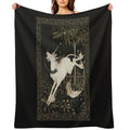Unicorn Out of Captivity Sustainable Throw Blanket
