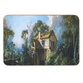 Francois Boucher Mill at Charenton  Fade-Resistant Bath Mat