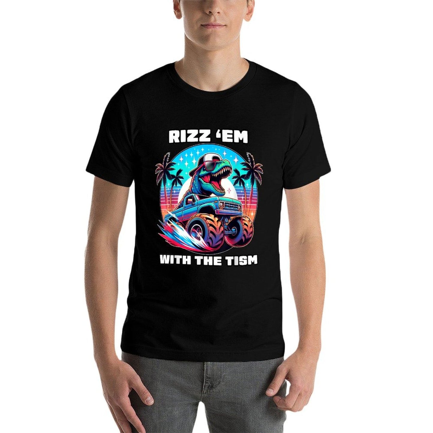 Rizz Em With The Tism Autism Awareness Funny Meme Boys Girls  Moisture-wicking T-Shirt