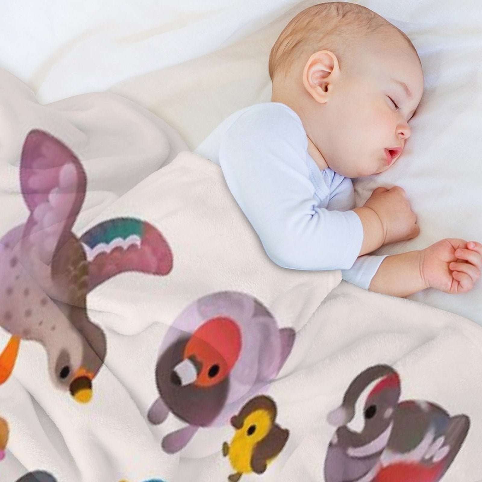 Duck And Duckling All-season Throw Blanket