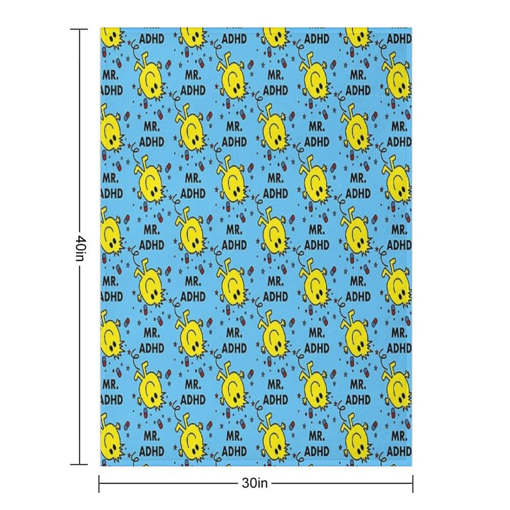MR ADHD Easy Care Throw Blanket