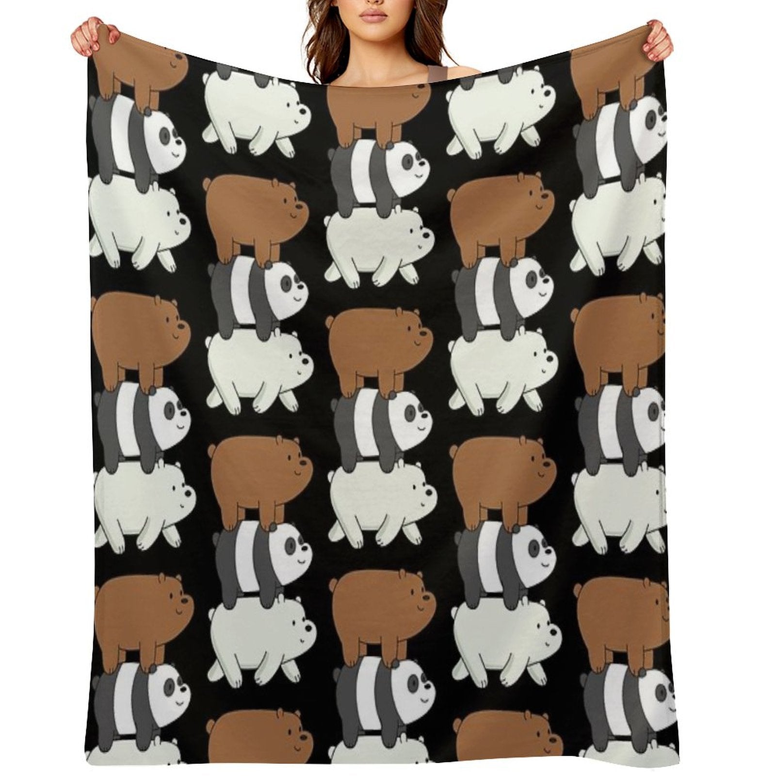 We Bare Bears Lightweight Throw Blanket