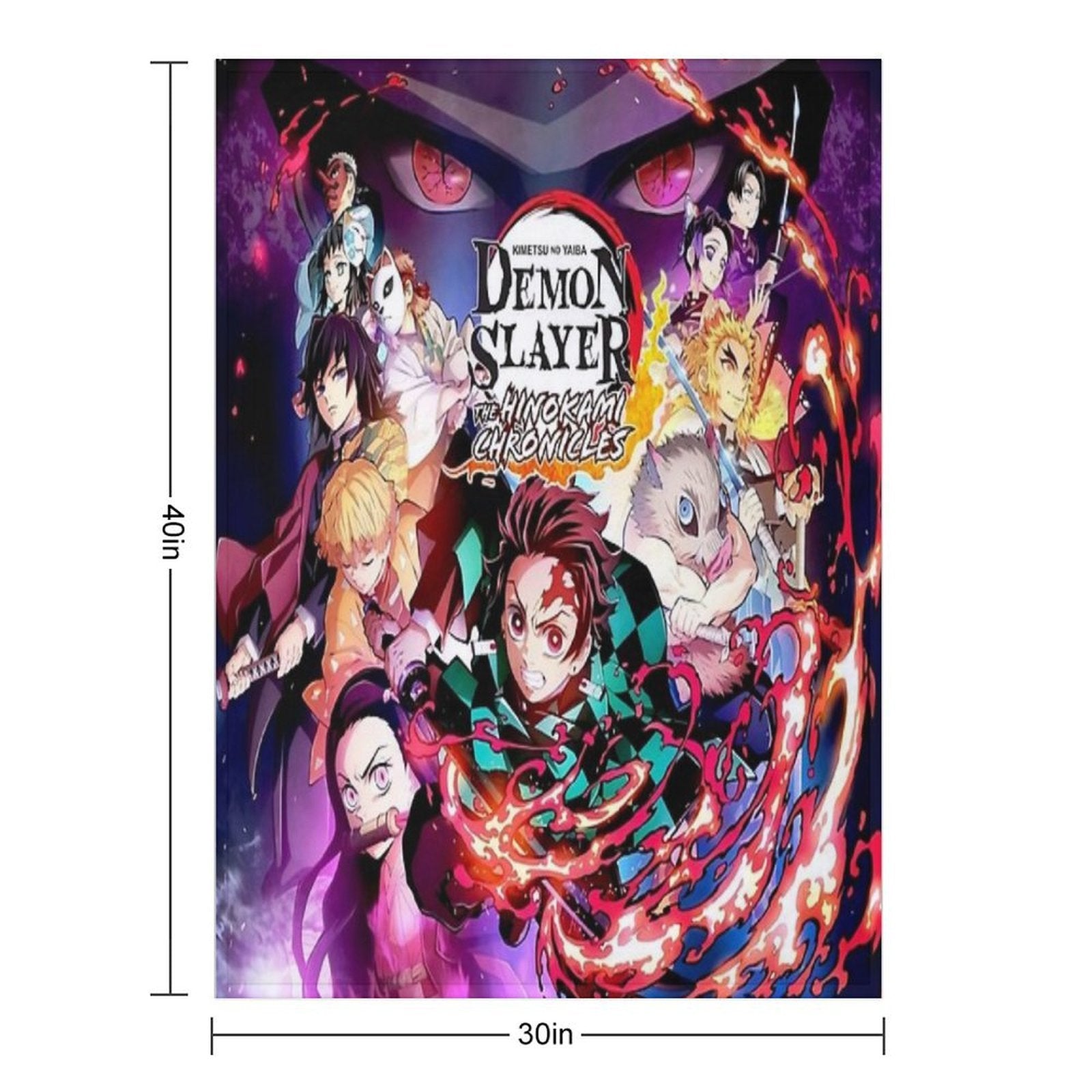 Demon Poster Travel-friendly Throw Blanket
