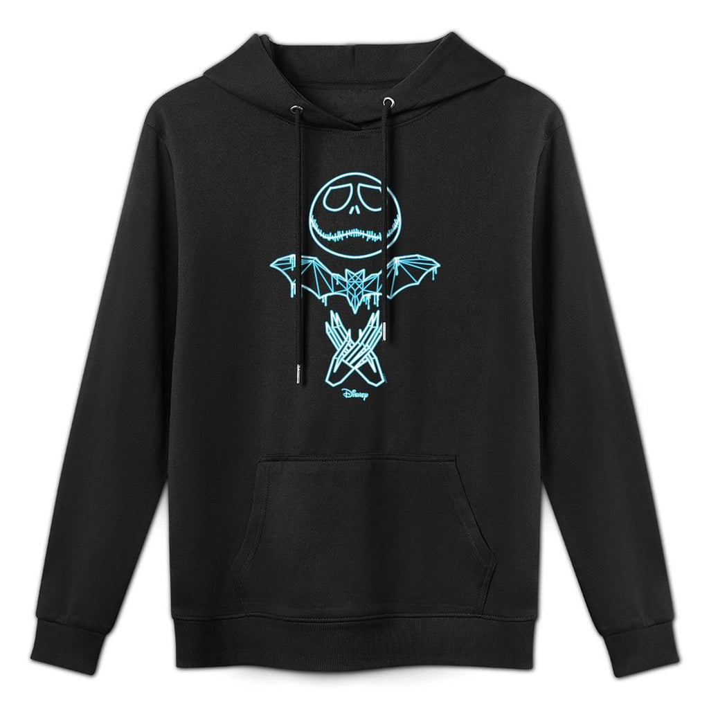 The Nightmare Before Christmas - Jack Bat Hands Blue Glow Layering Staple Hoodie