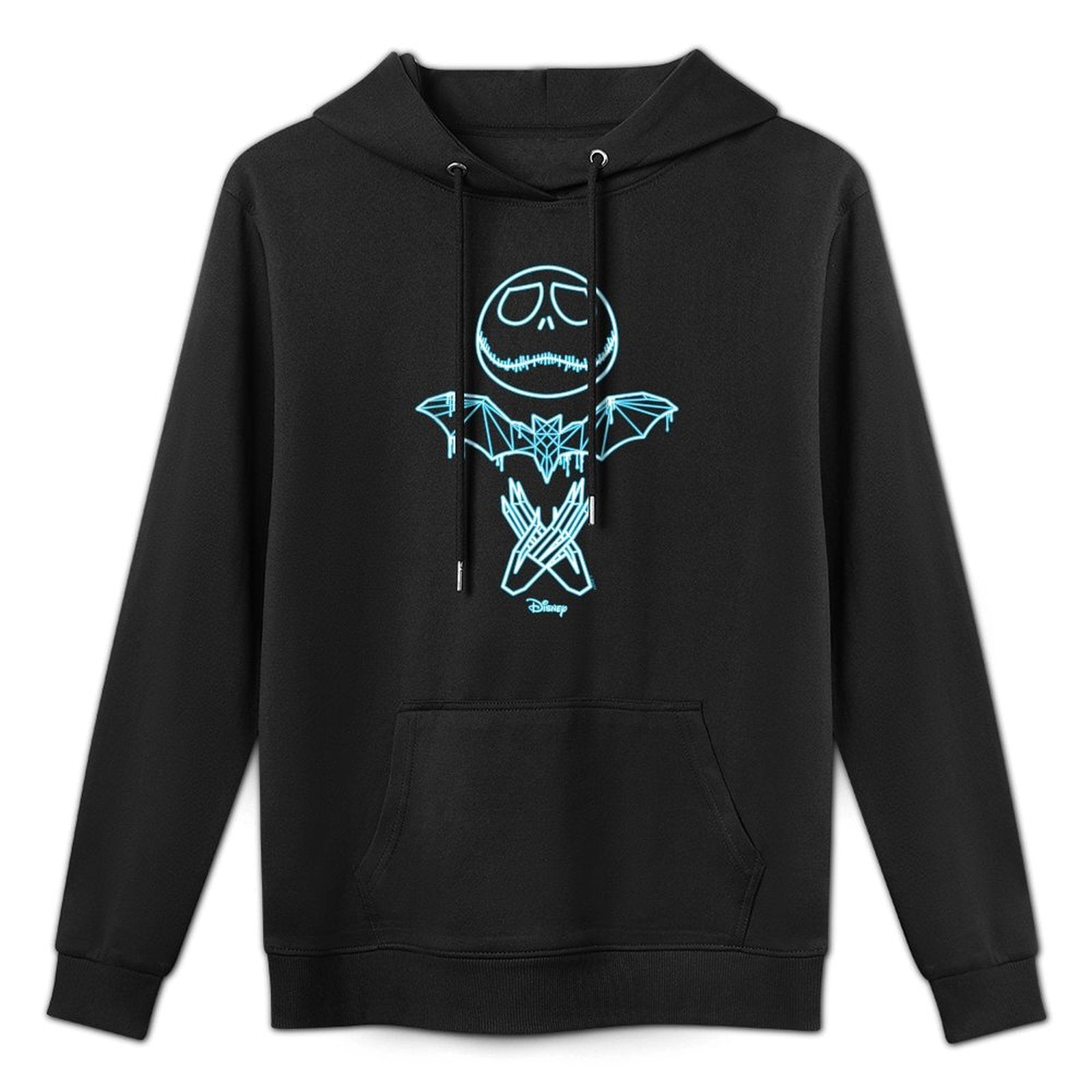 The Nightmare Before Christmas - Jack Bat Hands Blue Glow Layering Staple Hoodie