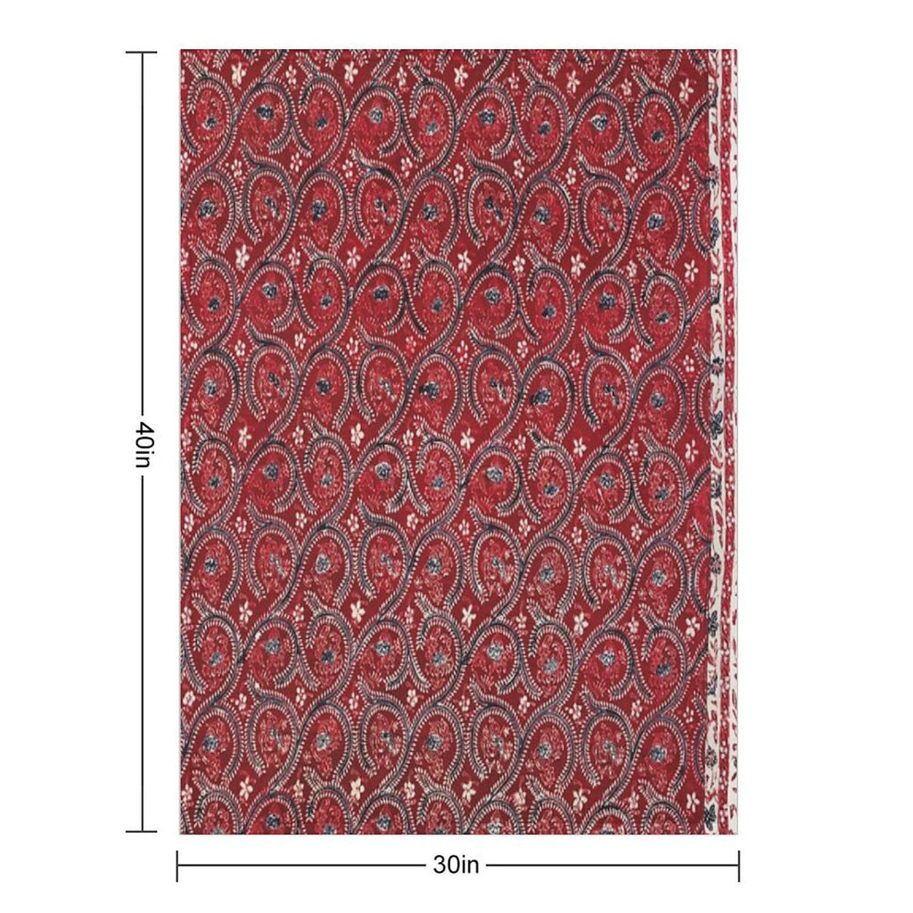 Water Creature Traditional Indonesian Batik Pattern Shrink-resistant Throw Blanket