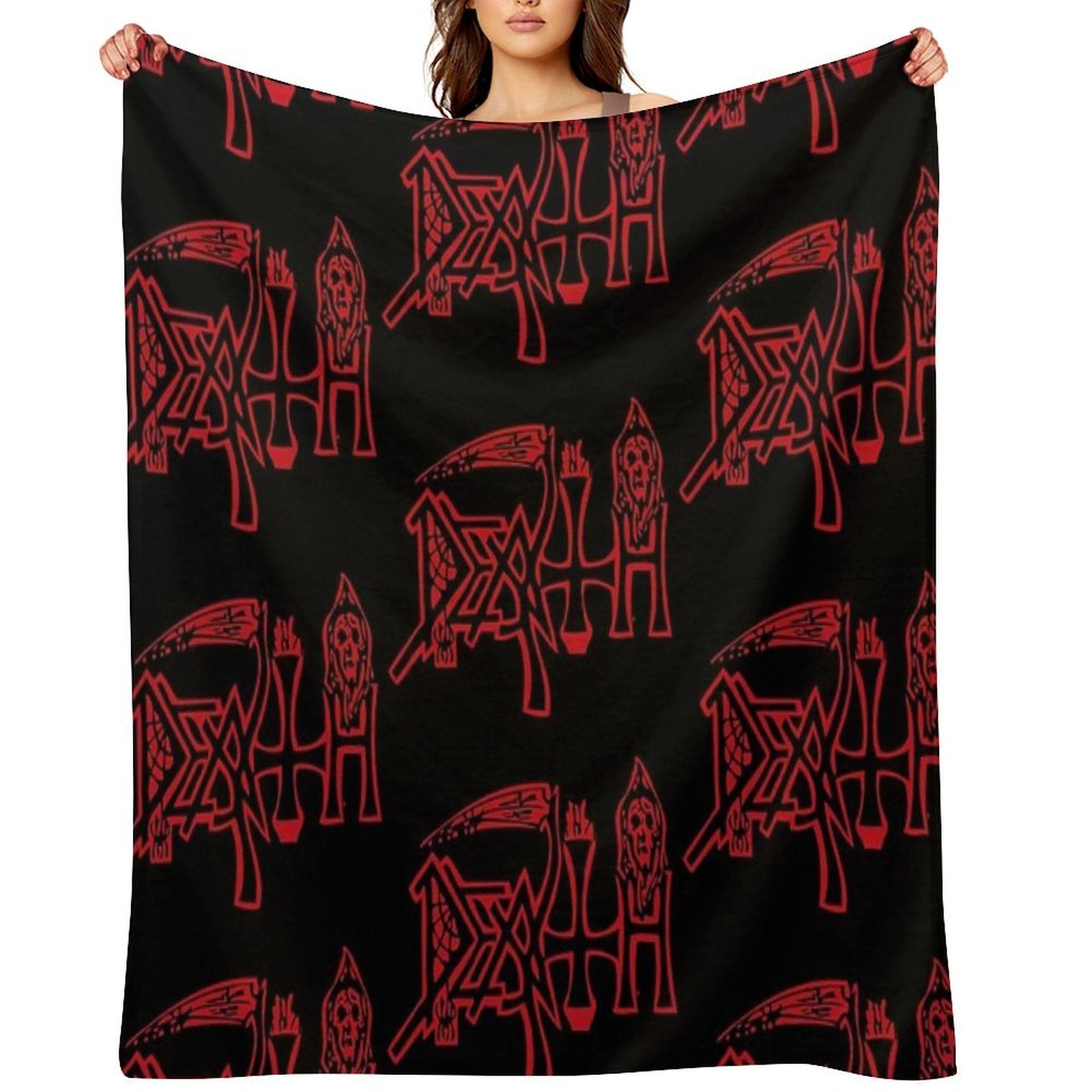 DEATH LOGO Compact Throw Blanket
