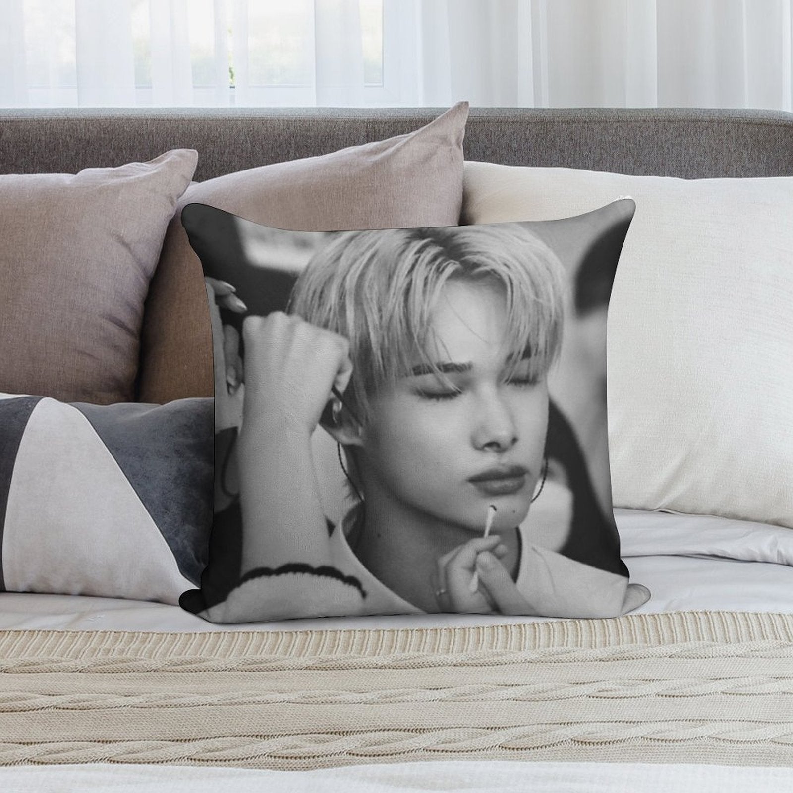NIKI Soft Easy Maintenance Throw Pillow