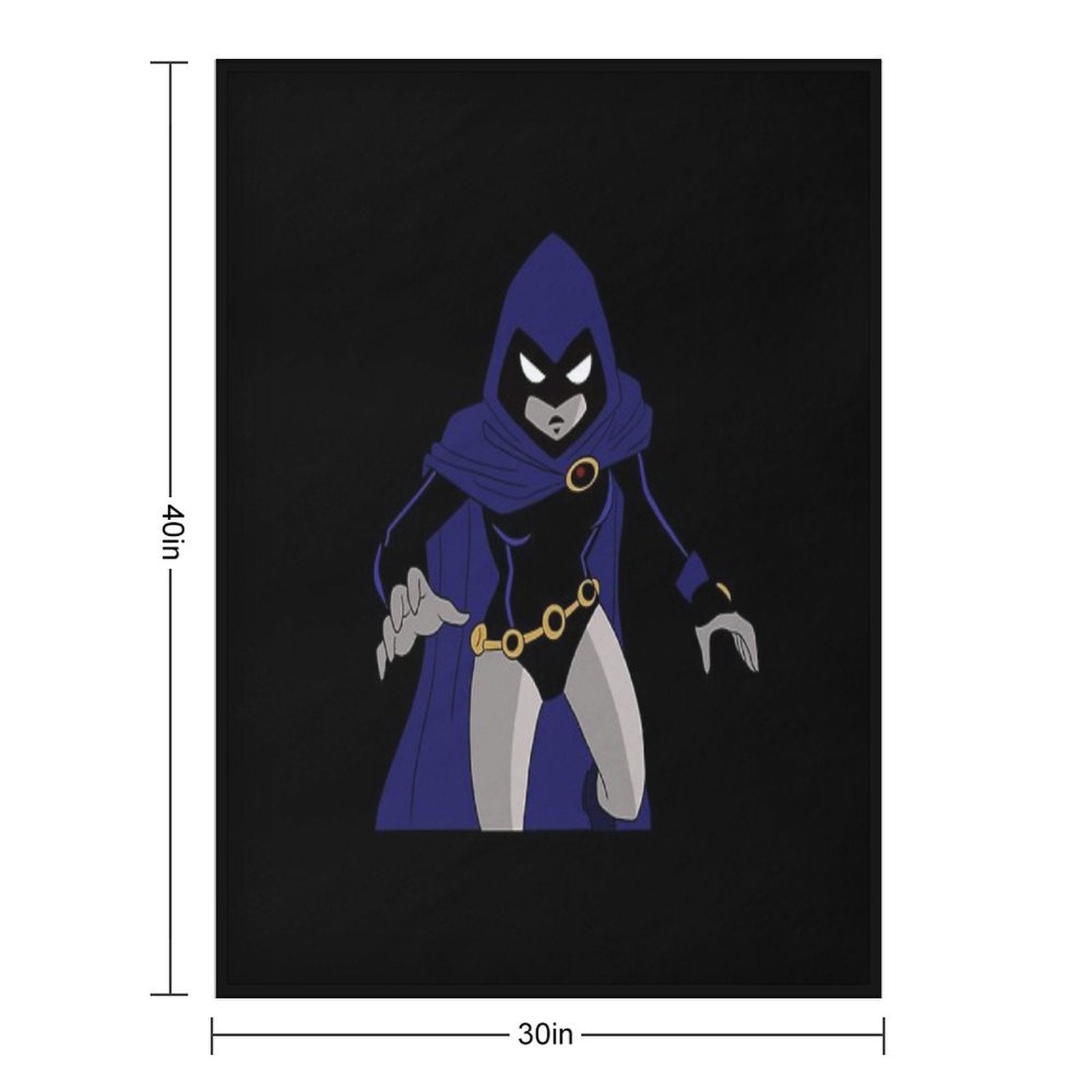 Raven Teen Titans Original Plush Throw Blanket