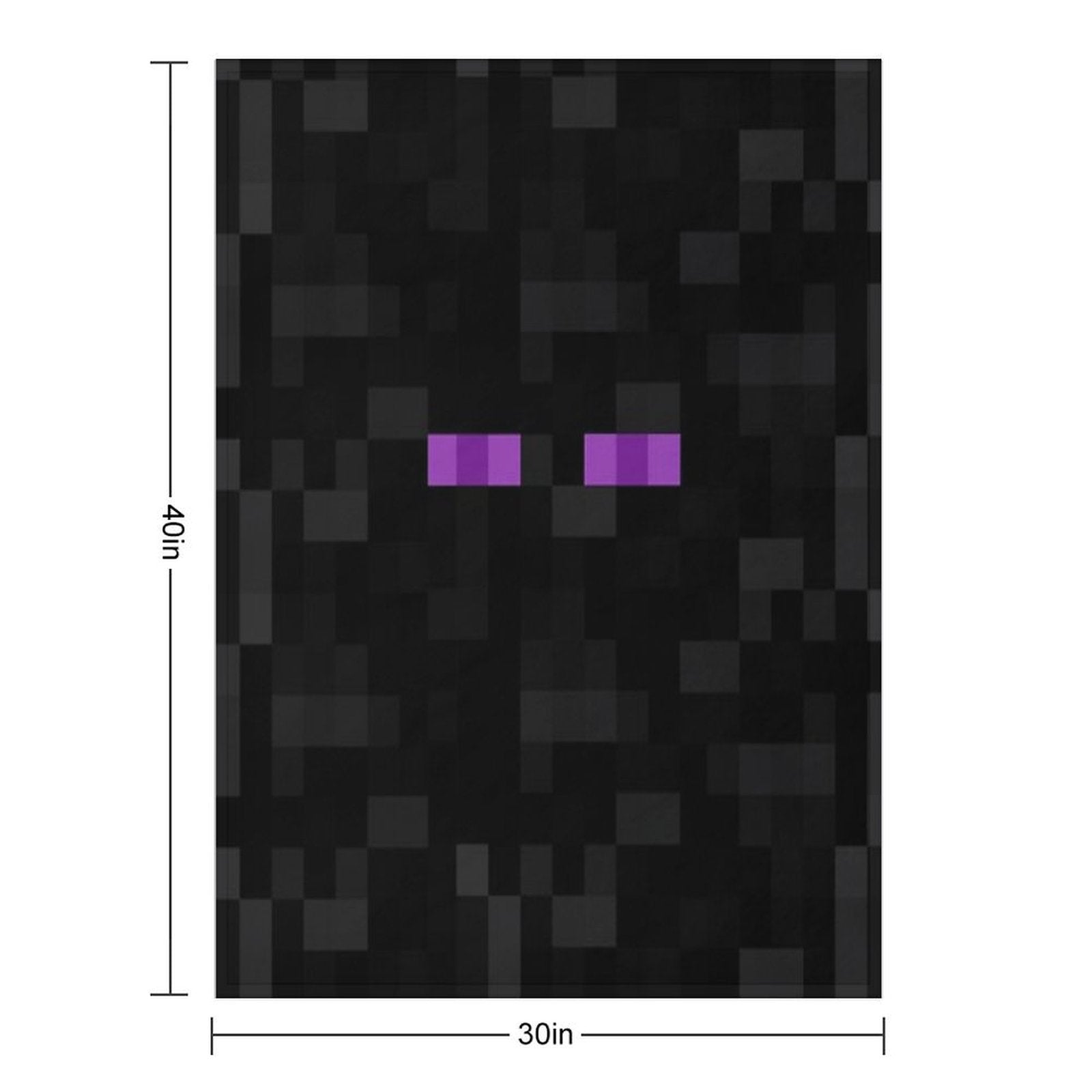 Enderman Pattern Comfort Throw Blanket