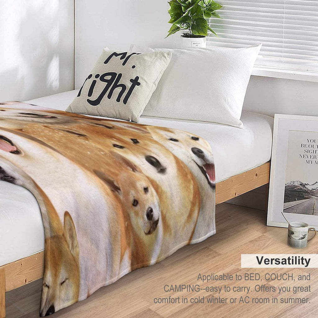 Shiba Inu Versatility Throw Blanket