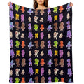 BFB All Numbers Algebraliens Pack Versatility Throw Blanket