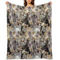 I LOVE CATS Easy Care Throw Blanket