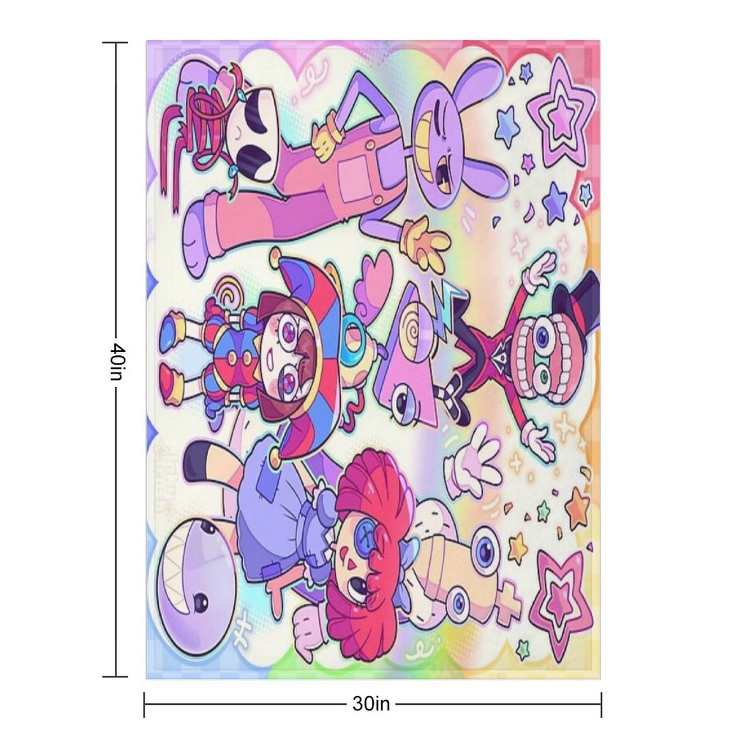 The Amazing Digital Circus Multi-functional Throw Blanket
