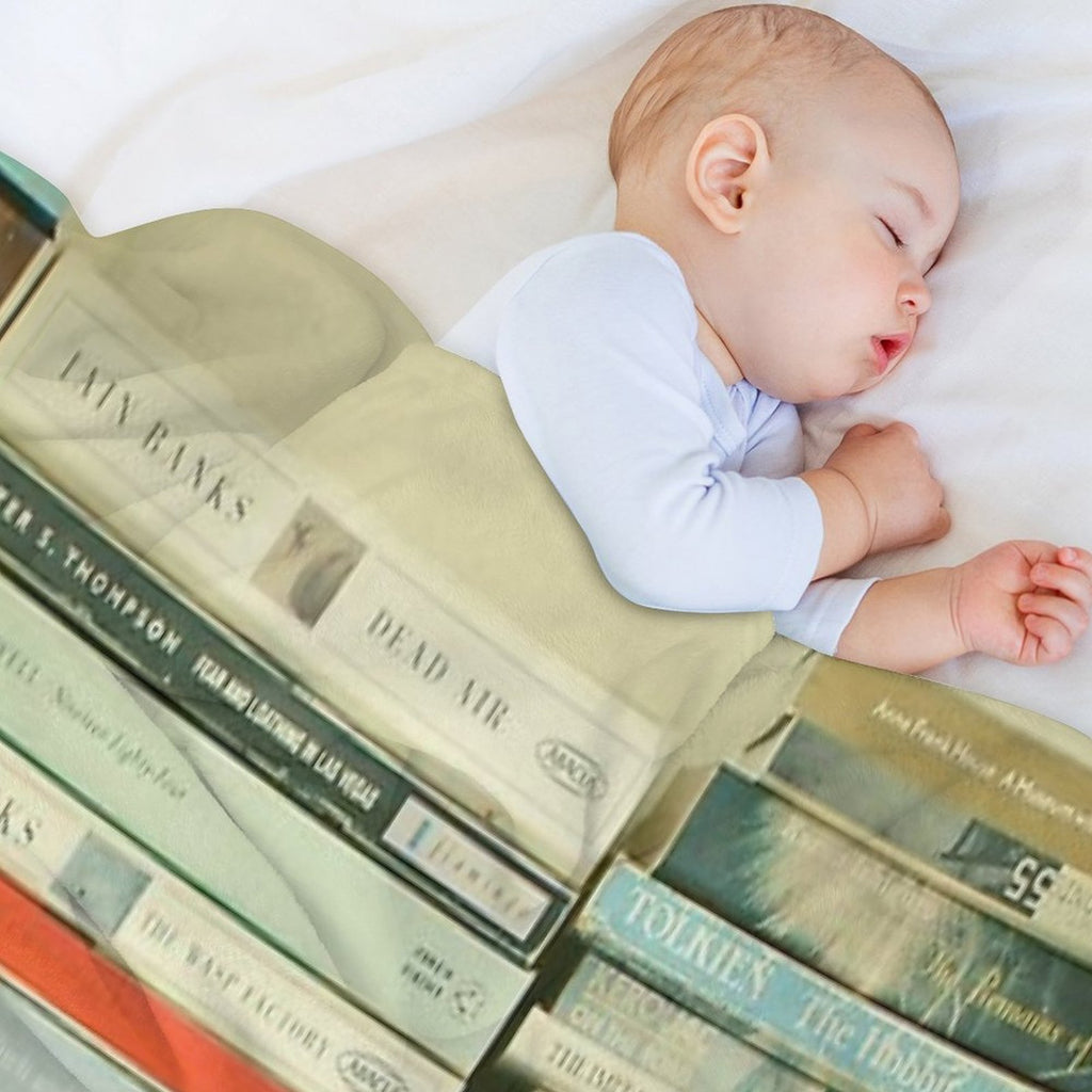Bookworm Shrink-resistant Throw Blanket