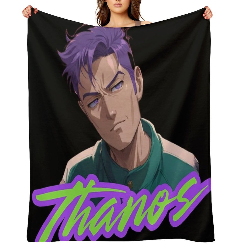 Thanos Squid Game Anime Style - Player 230 - Choi Subong - BigBang TOP Travel-friendly Throw Blanket